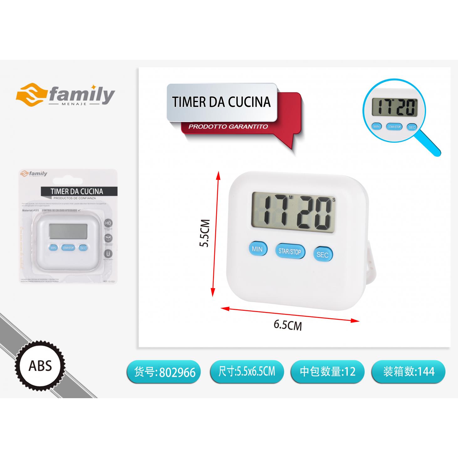 37276 8434581510214 151021 MI TIMER DIGITALE DA CUCINA