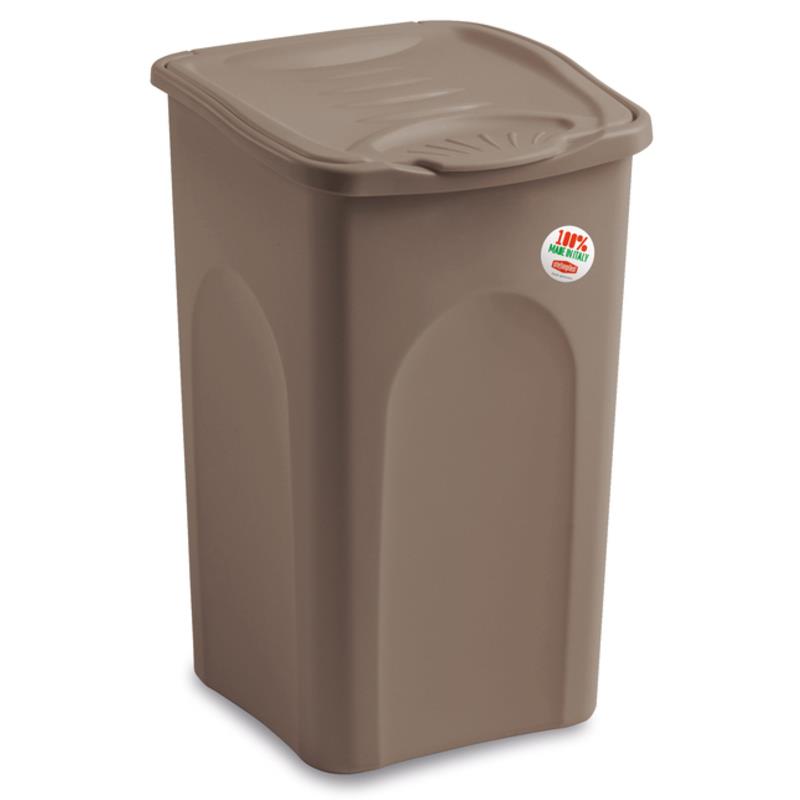 37895 8003507702349 197474 VISCIO cesto portabiancheria primavera 50 lt tortora