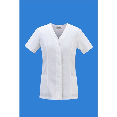 38242 9200000382422 CA-L011A-L abbigliamento professionale casacca donna mani.corte size:xs-2xl bianco ca-l011a 100%cotone tg.l
