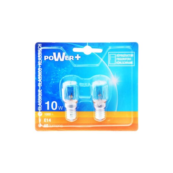 38794 3120370365664 36566 CP LAMPADINA PERETTA PER FRIGO 2PZ 10W E14