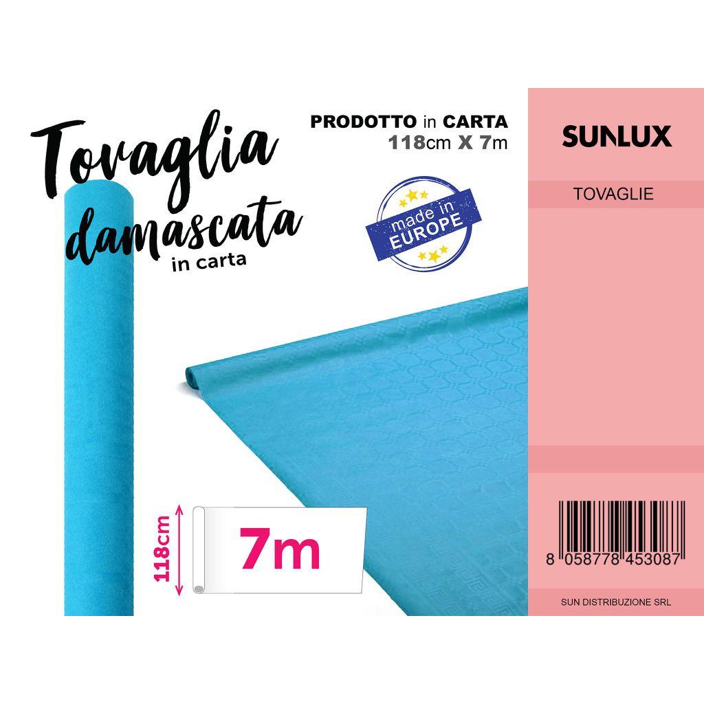 Tovaglia Carta Rotolo 7×1.18mt Azzurro – Happy Shop Online