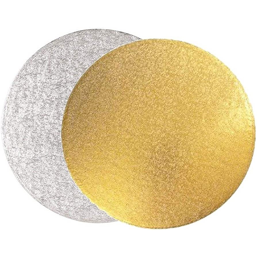 39685 8011684036737 8011684036737 sottotorta bassi rotondi oro/argento ø26cm