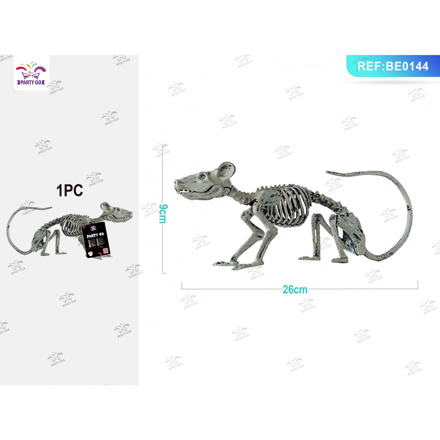 39945 8058617993743 BE0144 halloween scheletro di topo