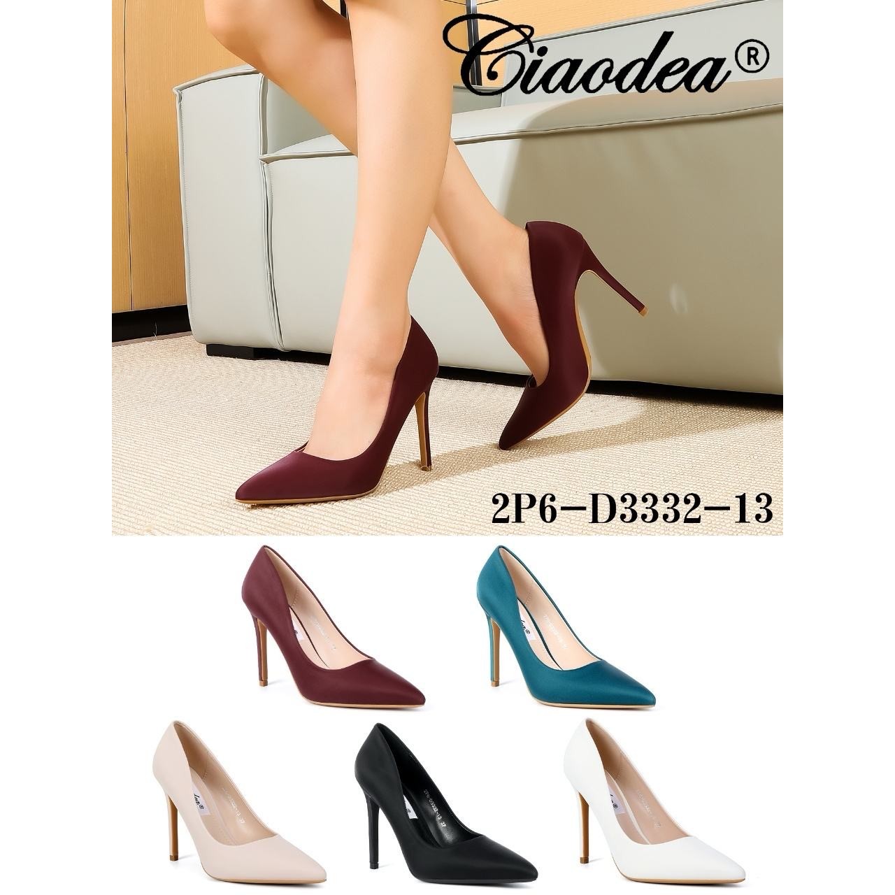 40210 8250503332135 2P6-D3332-13 scarpe donna decollete tacco alto