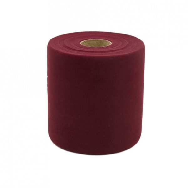 41068 8015884193078 857010/014 bobina tulle 12,5cm x 100mt bordeaux