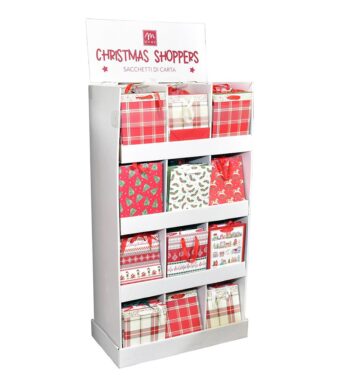 41461 8056001075914 75914 MERCURY BUSTA REGALO DI NATALE DECORI ASSORTITI 17,8X10,2X22,9CM