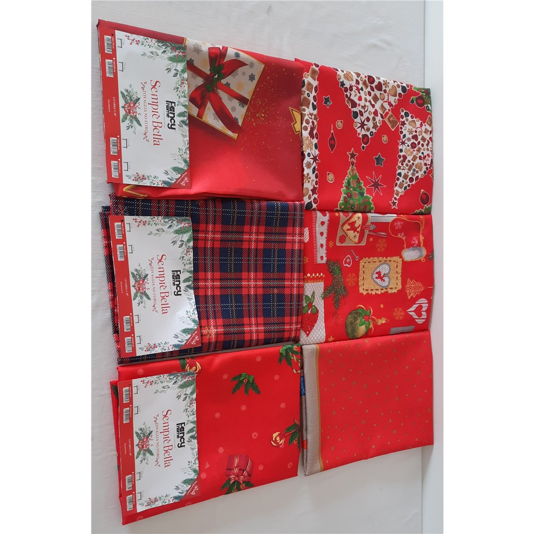 41478 8056249041009 OLD ATOV004 tovaglia natalizia 12p 140x240cm no stiro