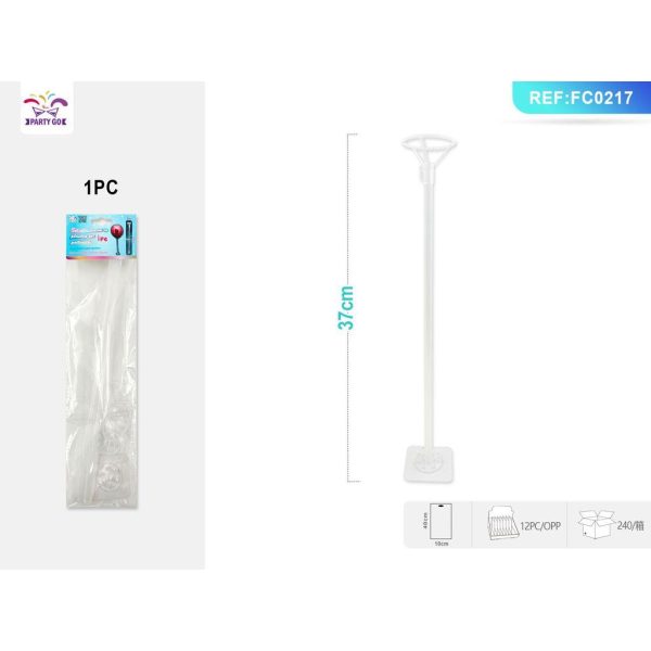 41657 8058617649176 FC0217 ASTINE TRASPARENTI PER PALLONCINI CON ADESIVO 37CM