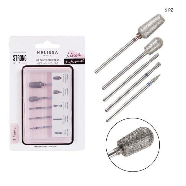 41899 8055769196770 0218547 KIT PUNTE FRESA PER PEDICURE 5PZ