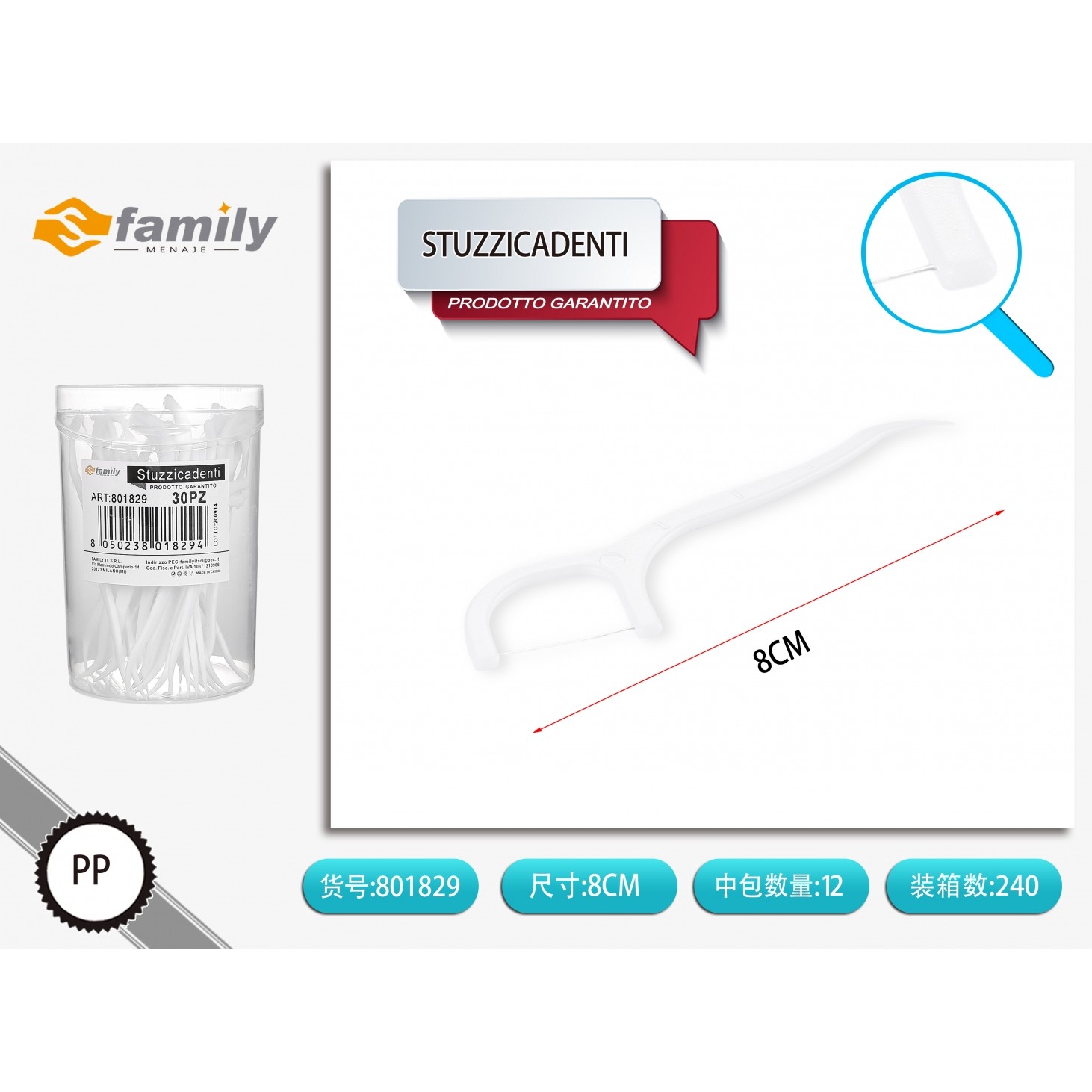 41940 8434581023608 102360 MI denti archetto con filo interdentale