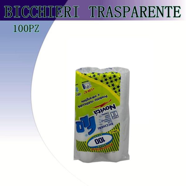 42272 8000864050533 B115 BICCHIERE TIM 200CC TRASP X100 RIUTILIZZABILE