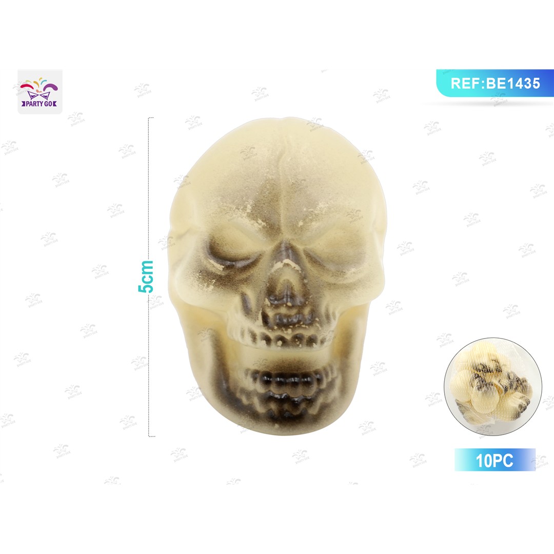 42316 8058617864357 BE1435 halloween rete con teschi 10pz