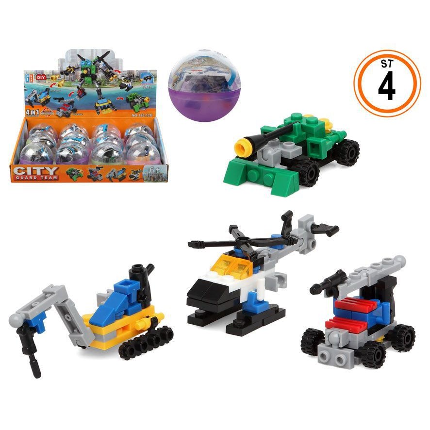 42355 8422259656173 14329 gioco di costruzioni 8cm 6ass