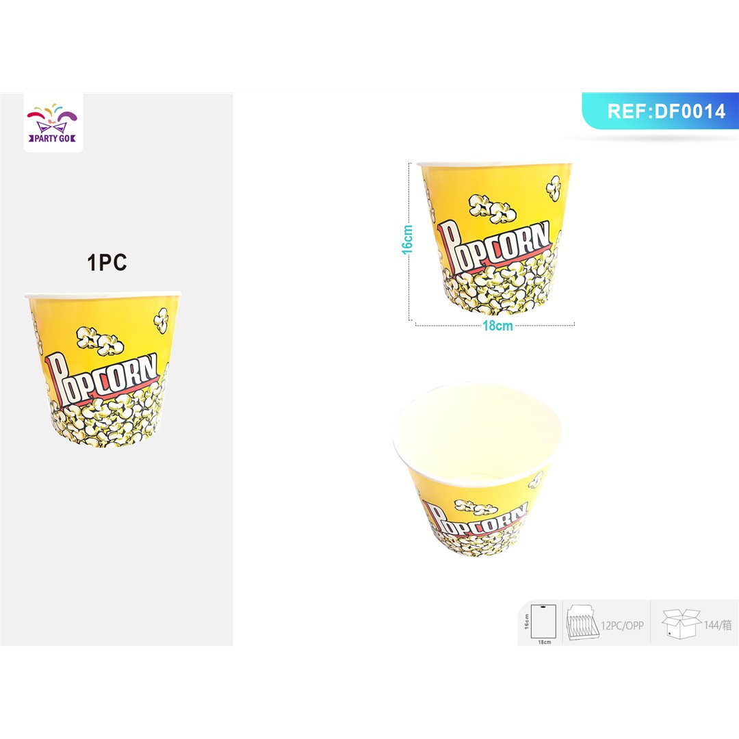 42674 8058617566640 DF0014 cestino in carta pop corn 16cm