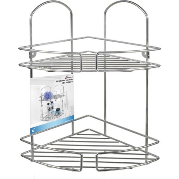 44250 8034116083390 1608339 SAIS MENSOLA P/OGGETTI 2 RIPIANI INOX LIDO