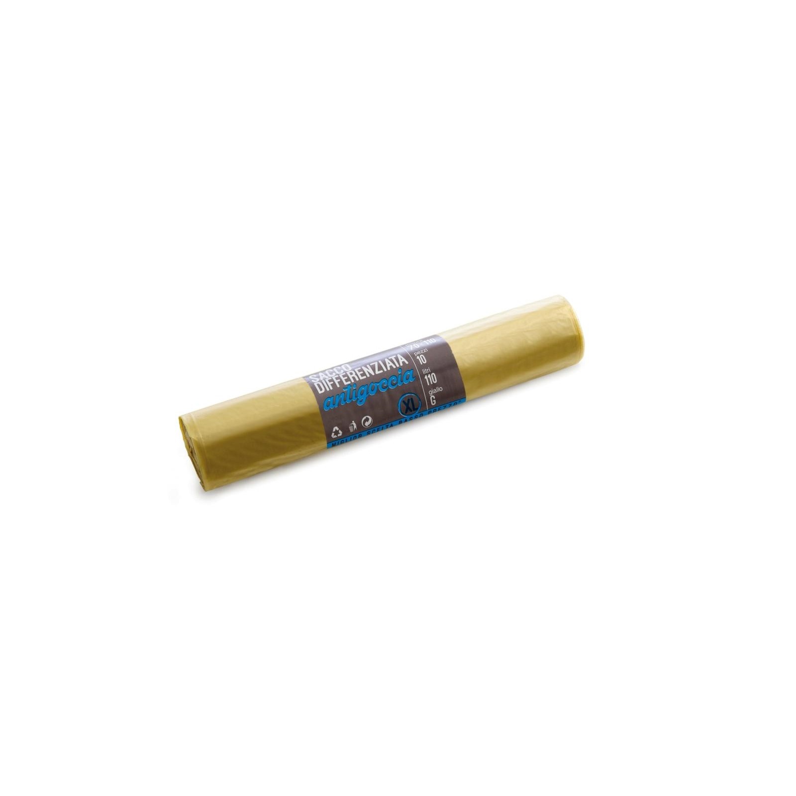 44399 8058774140103 4140103 sacchi condom. diff. 100lt 10pz 70x110cm giallo