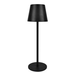 44789 8016818115616 EL121 lampada da tavolo audrey ricaricabile metallo nera