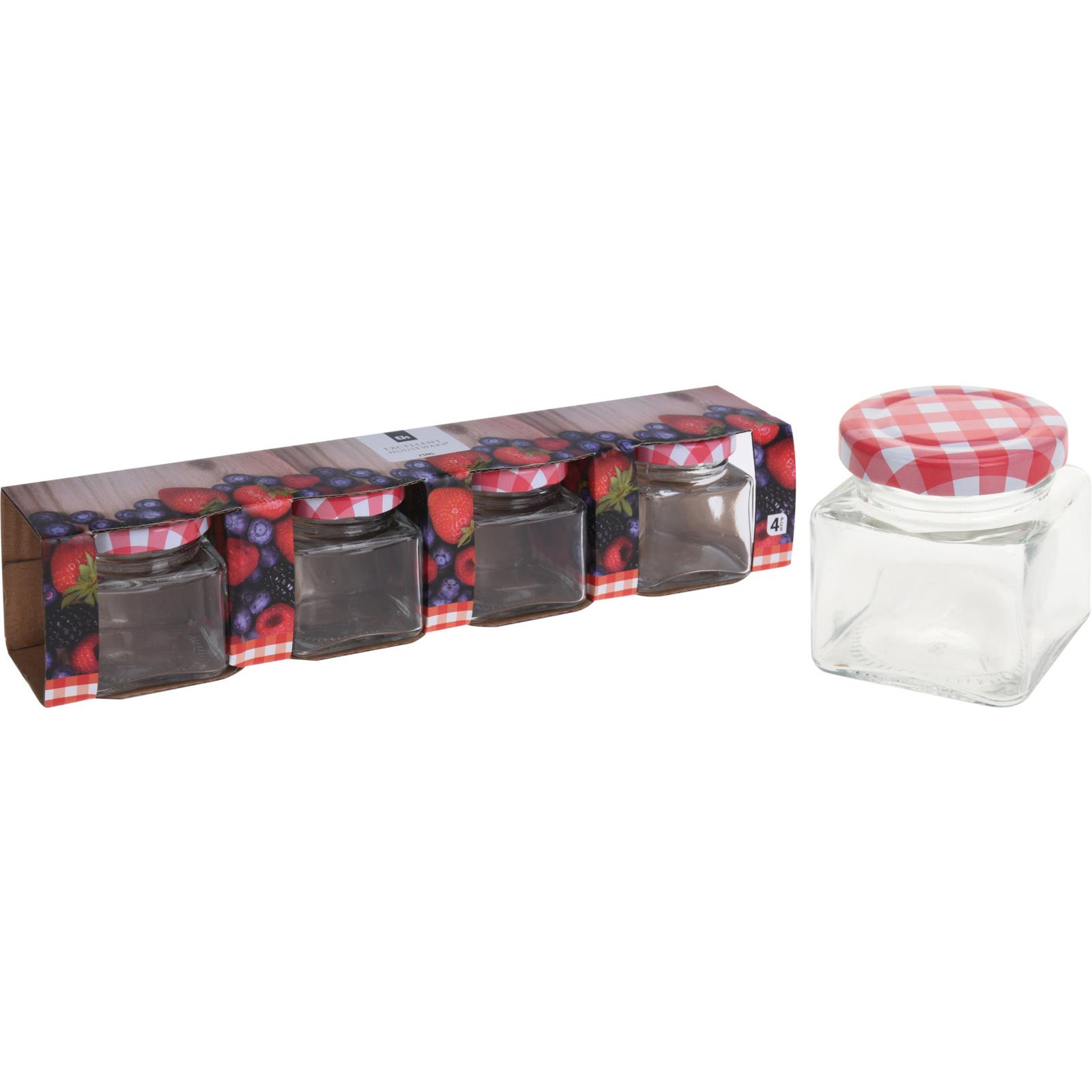 45265 8719202394696 CD1000720 set 4pz barattolo di vetro con tappo 75ml