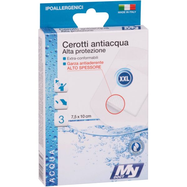 45445 8000061037634 CER03763A cerotti antiacqua 3pz cm.7,5 x 10