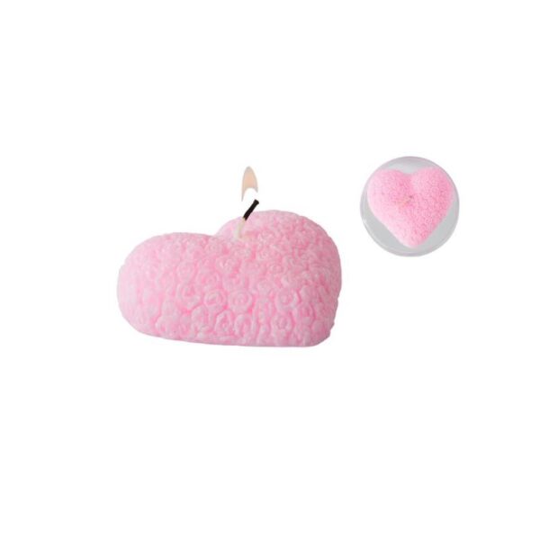 45535 3120370748696 74869 CP CANDELA FORMA DI CUORE ROSA