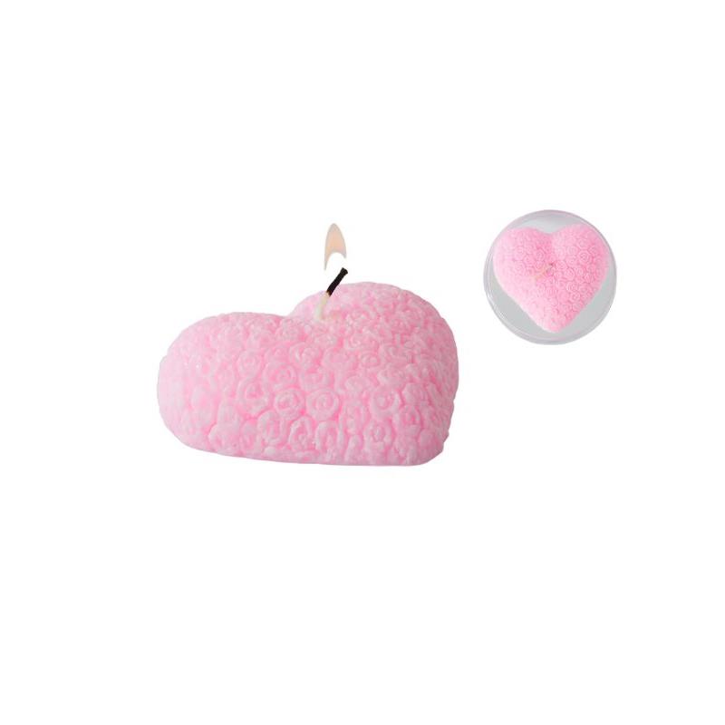 45535 3120370748696 74869 CP CANDELA FORMA DI CUORE ROSA