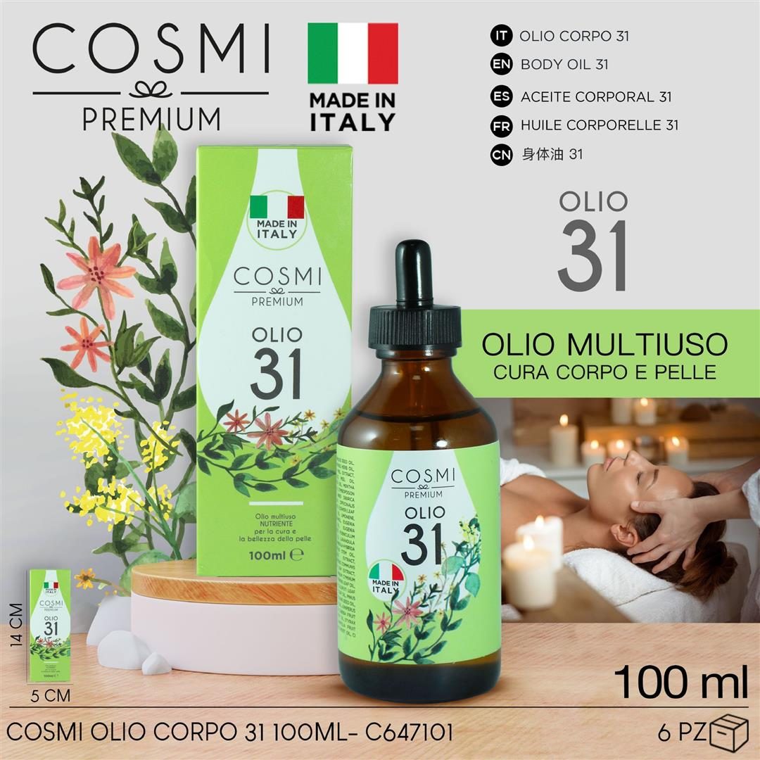 45969 8053285005569 1001598 COSMI OLIO 31 100ML