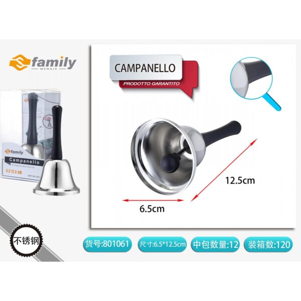 46078 8050238010618 801061 MI CAMPANELLO CALL BELL C/MANICO Ø6,5XH12,50