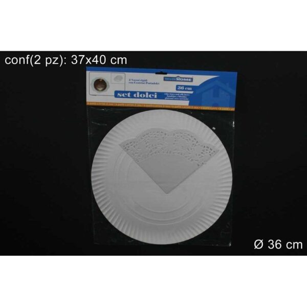 47055 8027501050718 GI001680 VASSOIO CARTA BIAN SOTTOTORTA PZ 2 CM.-D36