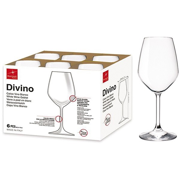 47391 8004360072921 154561 VISCIO calice da vino bianco in vetro 410cc goblet 1pz