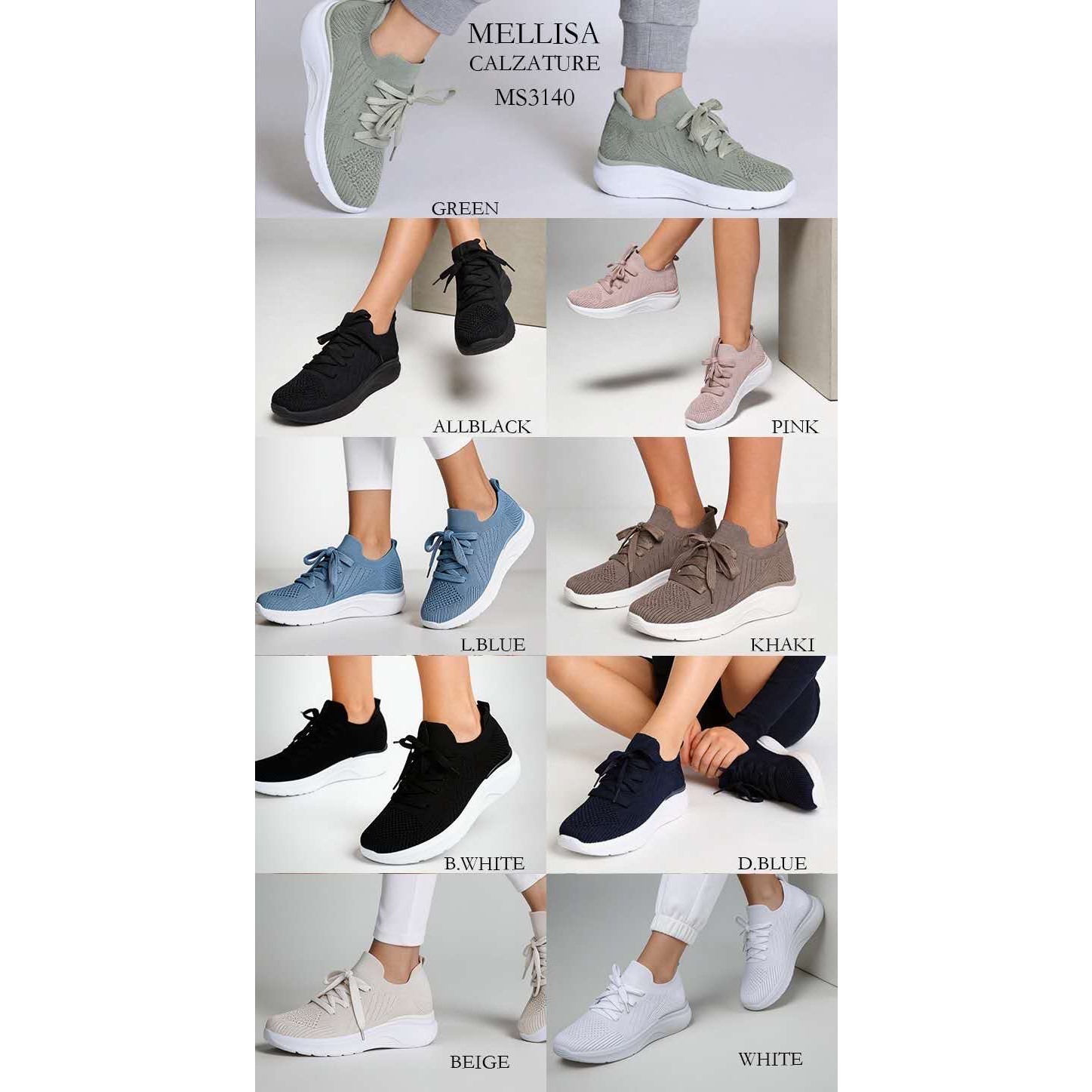 47563 9200000475636 MS3140 scarpe donna sneakers sportive comfort traspirante