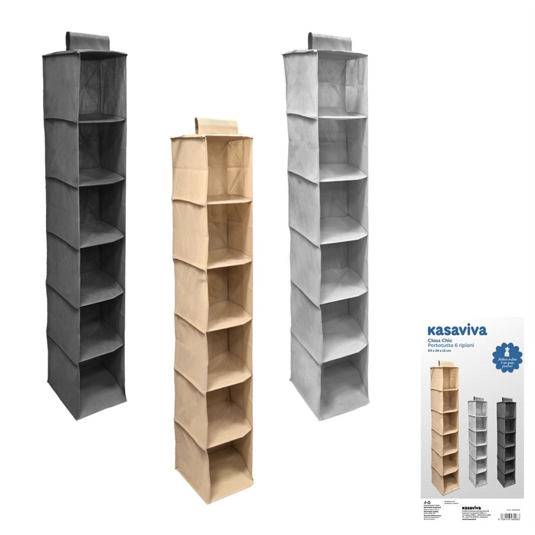 47699 8034116482063 1648206 SAIS organizer armadio stretto 6 ripiani 15x30xh84cm class