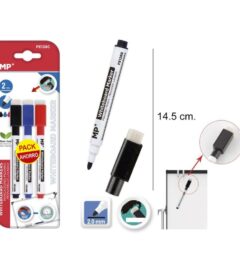 47785 8435250987733 PE128C SET 3 PENNARELLI PER LAVAGNA BIANCA