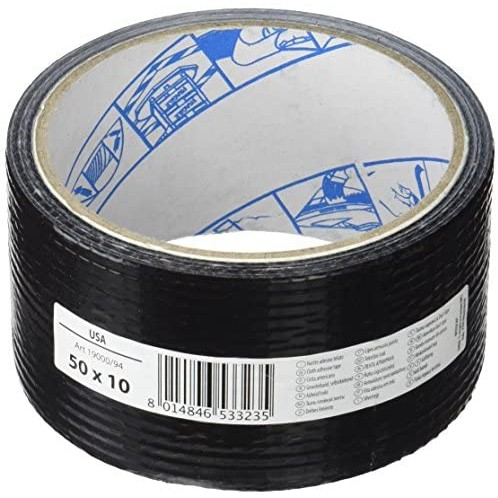 47857 8014846533235 19000/94 nastro adesivo telato nero mm50 x 10m
