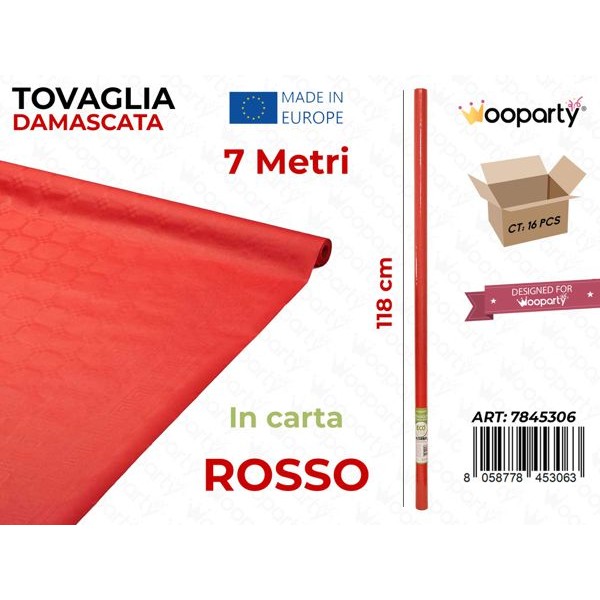 48064 8003990042120 8057829354243 coord. rosso tovaglia di carta rotolo 7x1,18m