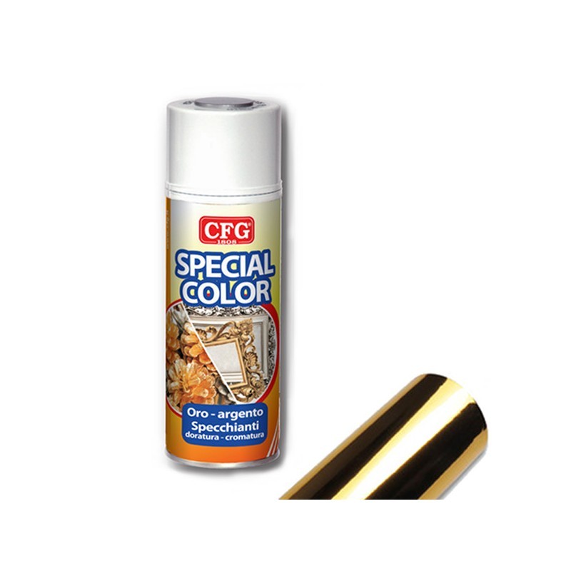 48408 8016818014346 CFG S0400-801681809041 bomboletta spray 400ml vernice smalto acrilico cromato 0400 effetto doratura