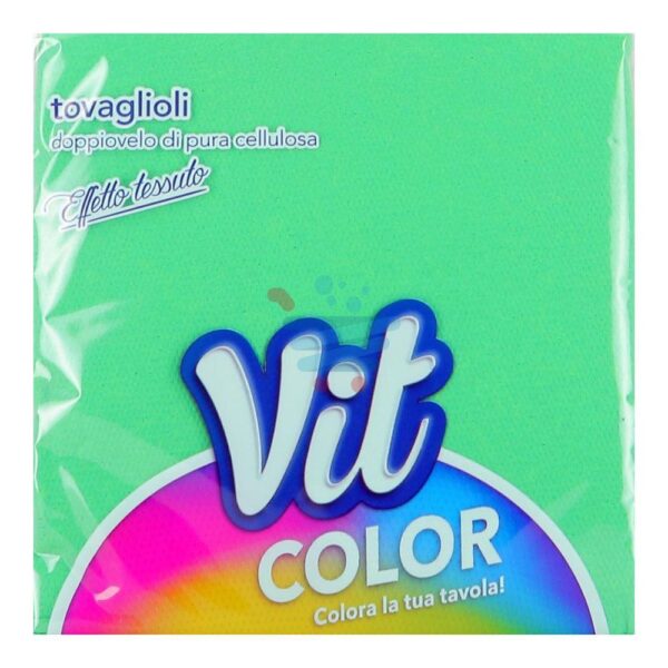 48788 8014444008388 89517 VISCIO vit tovaglioli 2 veli 32x32cm 25pz verde