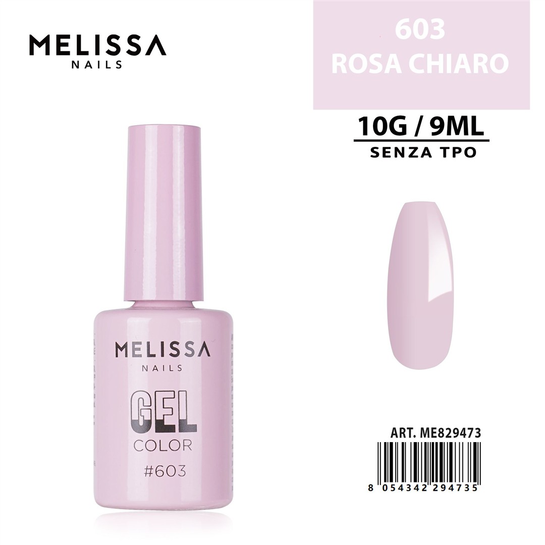 48802 8054342294735 0244090 DC melissa smalto gel unghie 9ml n.603 rosa chiaro