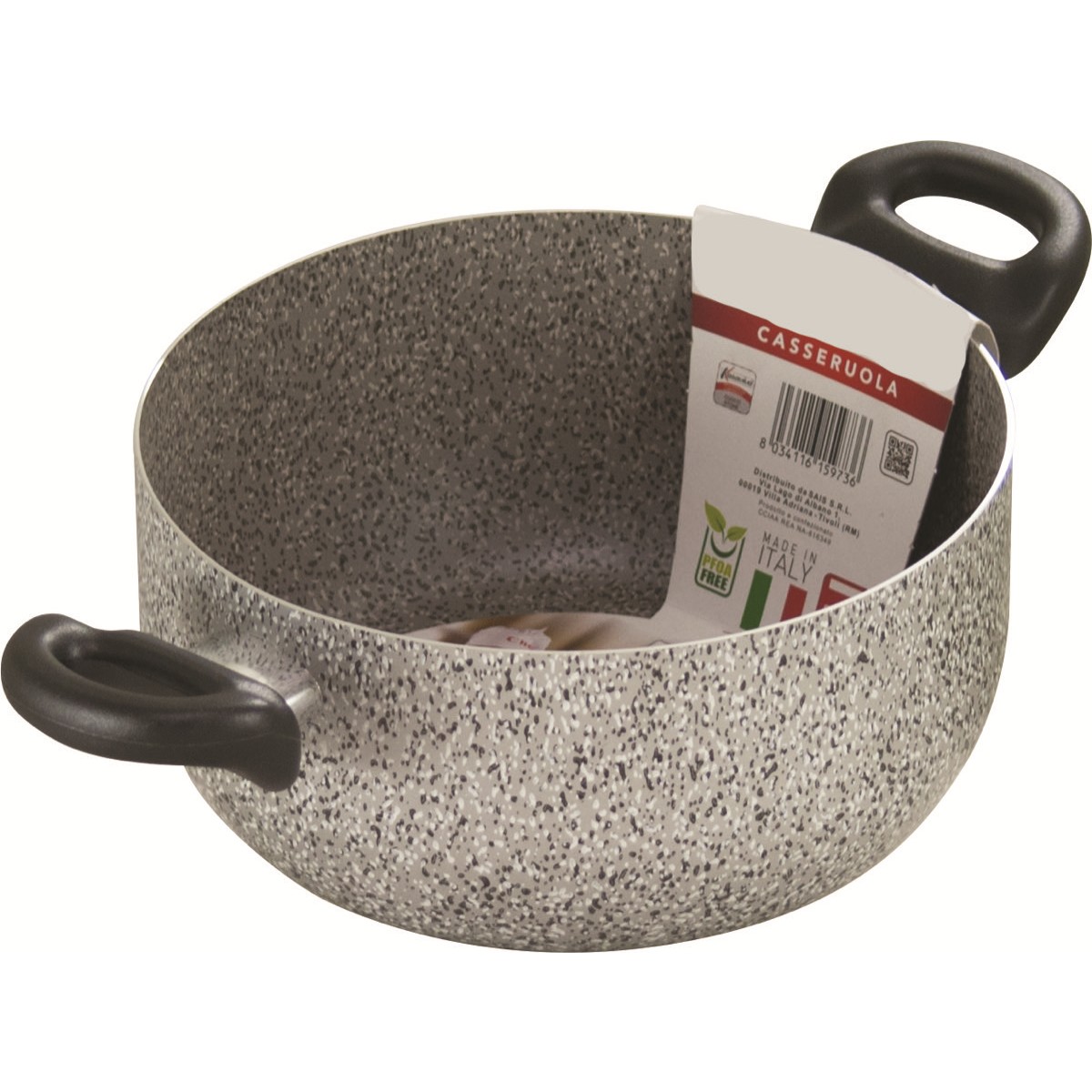 48917 8034116159743 1615974 SAIS casseruola cuoca stone ø24cm