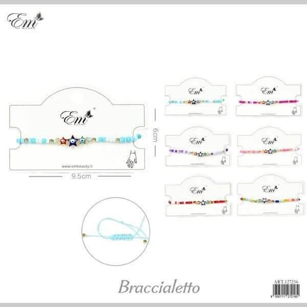 49066 8056711272160 127216 braccialetto con perline stellina