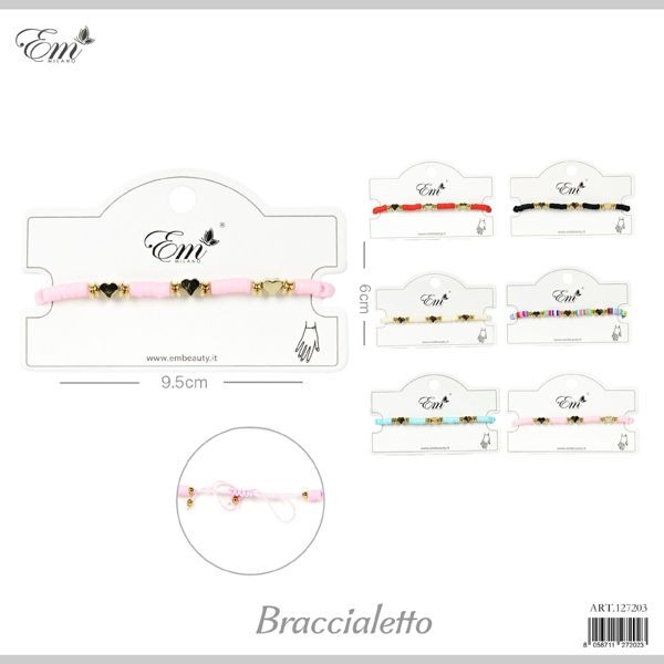 49069 8056711272023 127202 braccialetto con perline cuore
