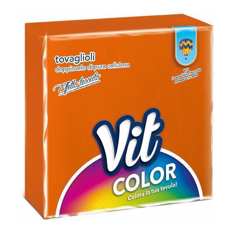 49583 8014444008326 142886 VISCIO vit tovaglioli 2 veli 32x32cm 25pz arancione