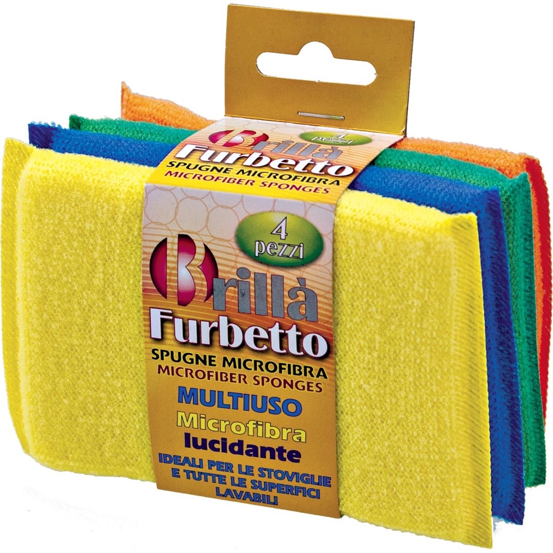 49612 8000061031830 SPU03183A spugna microfibra furbetto pz.4