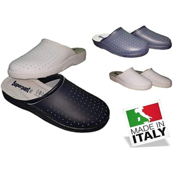 0 9290000001454 SUPERPANT-10 SCARPE DONNA CIABATTE PANTOFOLE SANITARIE PELLE COMFORT SUPERPANT-10 CUCINA-INFERMIERE-DOTTORE