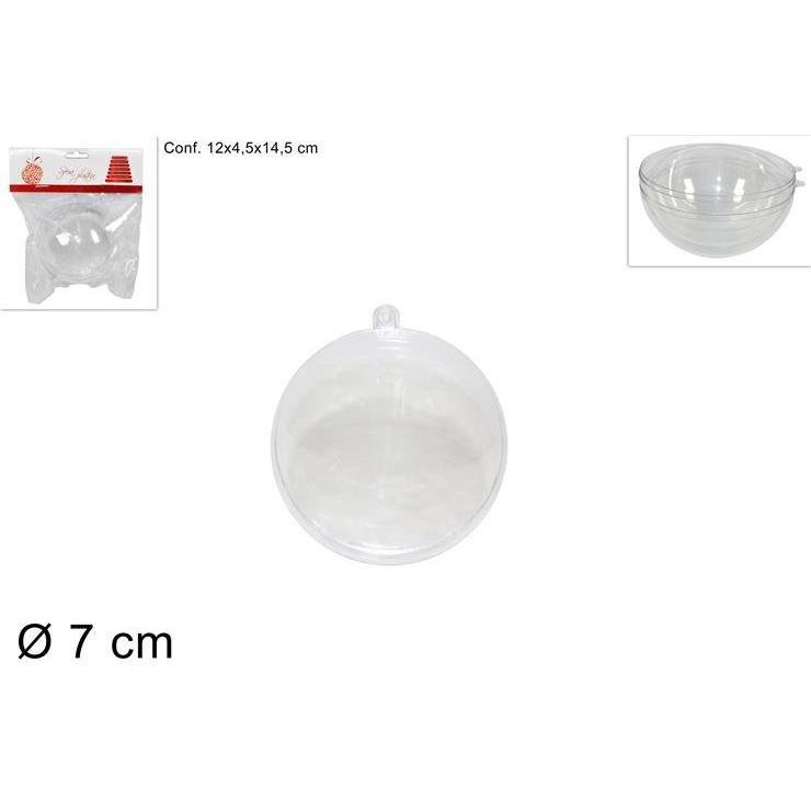 50012 8033113289644 CA005370 PALLA DI PLASTICA TRASPARENTE APRIBILE Ø70MM