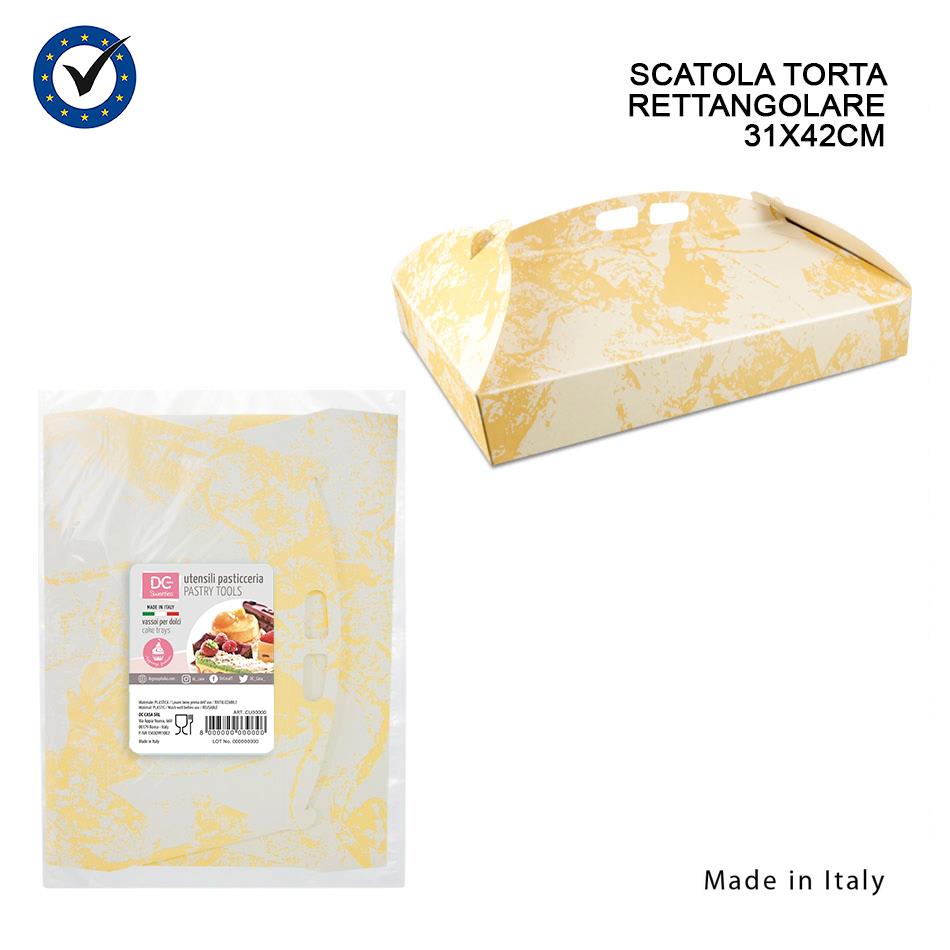 50605 8057829404948 0137687 DC SCATOLA TORTA RETTANGOLARE 31X42CM
