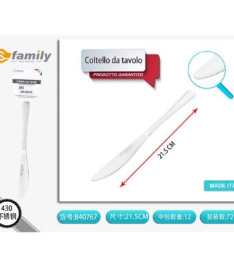 50699 8050238407678 840767 MI SET 2 COLTELLI DA TAVOLA INOX