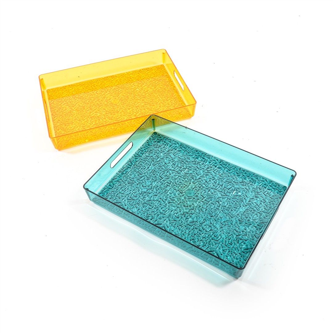 50727 8034052703925 03925 vassoio rocks in polistirene cm.36 x 36 h5cm