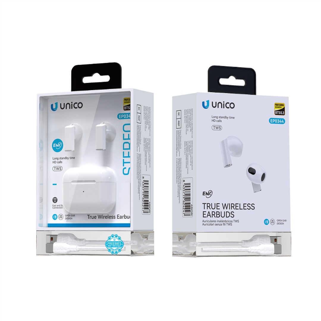 50807 8435719624247 EP0344 auricolari wireless a stelo corto con cavo