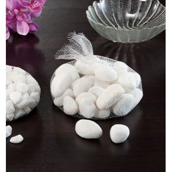 50810 8034052225632 25110 STAR decorazione per ambiente sassi bianchi grandi in rete gr.1000