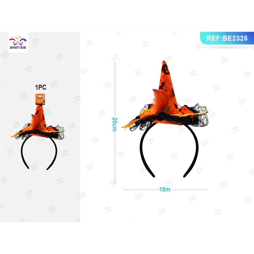 50871 8058617309254 BE2325 halloween frontino con cappello strega